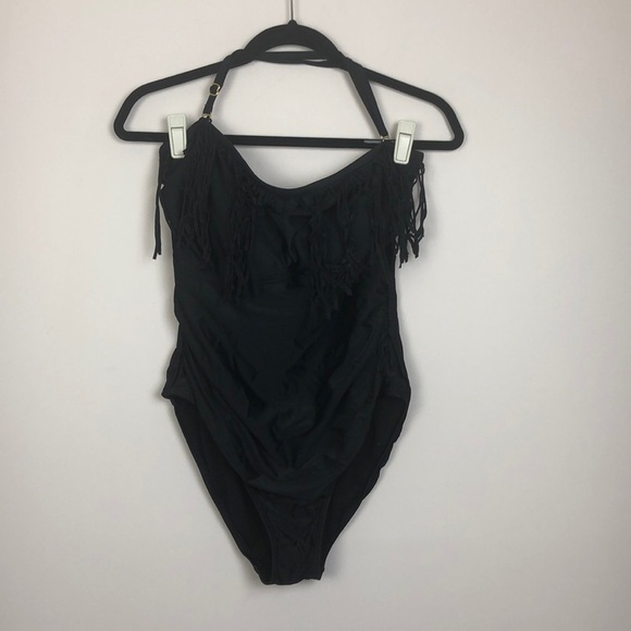 👑 Tropiculture one piece fringe swimsuit - Picture 1 of 7